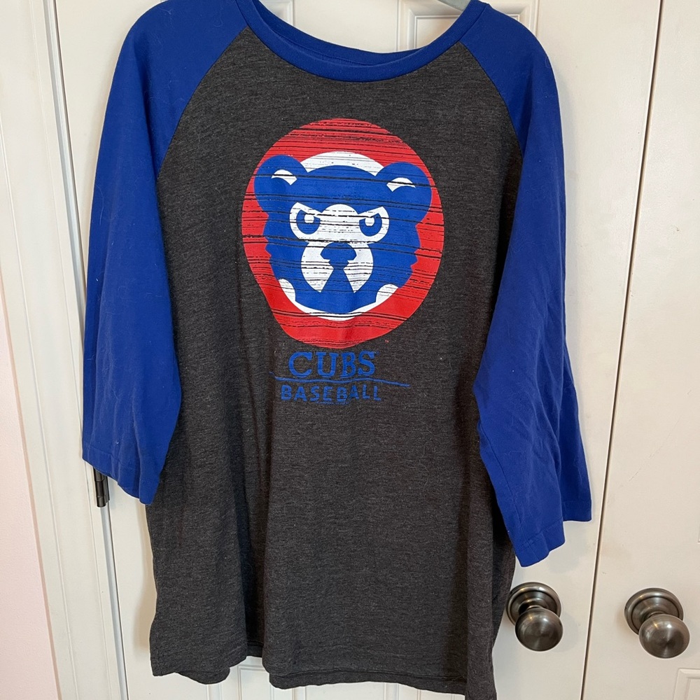 Cubs Baseball Raglan Tee - XL